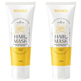 BEIWED 貝薇美學 瞬效柔絲水漾護髮膜 深層護理 柔軟髮絲 有光澤 染燙髮適用, 150ml, 2條