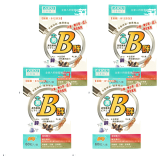 AJIOU 日本味王 男用維生素B群加強錠, 60錠, 250mg, 4罐