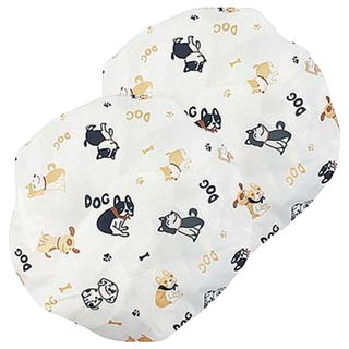 BEAUTYOUNG 妝漾 可愛浴帽, 成人版直徑約30cm, 防護秀髮, 狗狗, 2個