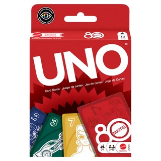 美國 UNO 遊戲卡, 1套, Mattel 美泰兒 80週年版