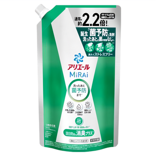 ARIEL MiRAi 日本原裝進口 消臭2倍濃縮抗菌洗衣精補充裝 綠色, 640g, 1包