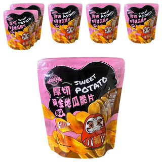 果然實在 厚切黃金地瓜脆片 梅子風味, 140g, 6包