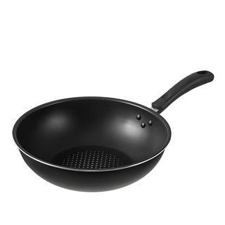 Tamsaa 鑽石圖案鍛造炒鍋 30cm 鍋體-鋁 鍋柄-電木, 1個