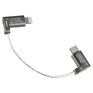 ddHiFi Lightning轉Type-C轉接線 MFi06 蘋果設備耳機轉接, 80mm, 1條