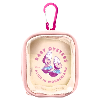 Sun-Star 隨身萬用扣環透明小掛包, 扣環設計方便取物, 愛麗絲夢遊仙境牡蠣寶寶, 90 x 40 x 105mm