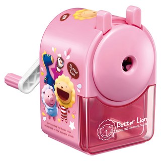 SIMBALION 雄獅 奶油獅 削鉛筆機, 可削5.5~11mm口徑不同的鉛筆, 飛機 粉紅, 1個