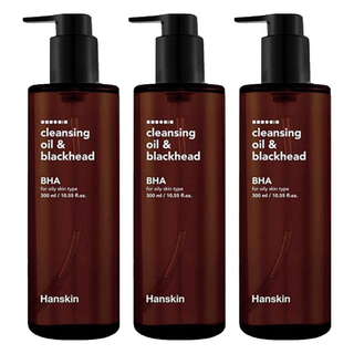 Hanskin BHA 黑頭清潔卸妝油, 300ml, 3瓶