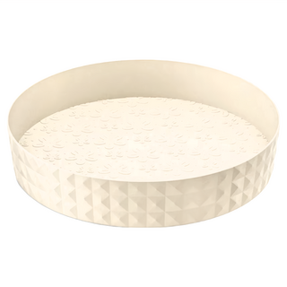 小麥購物 多功能旋轉置物盤 C493 165g, 奶油白, 2個