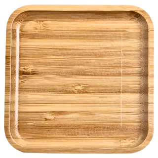 正方形竹托盤 大(30 x 30 x 2cm), 1個, Natural Wood
