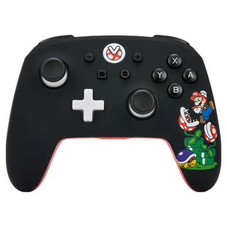 PowerA 無線遊戲手把 增強款 藍牙5.0技術，30小時續航，配備可映射按鈕, 混亂瑪利歐, 1個