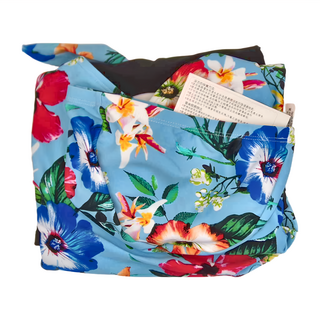 Summer love 夏之戀 女款印花連身四角泳衣, 4L, 1件, 花卉