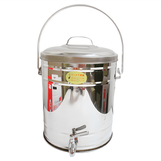 單層茶桶 304不鏽鋼 26cm 16L 大容量茶水桶, 銀色, 1個