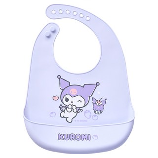 ONEDER 旺達棉品 三麗鷗防水圍兜, 酷洛米 紫色, 1個, 1個