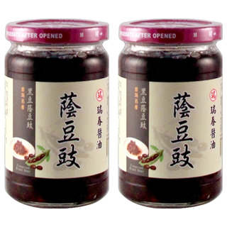 瑞春醬油 蔭豆豉 陶甕天然發酵 甘醇滋味, 350g, 2罐