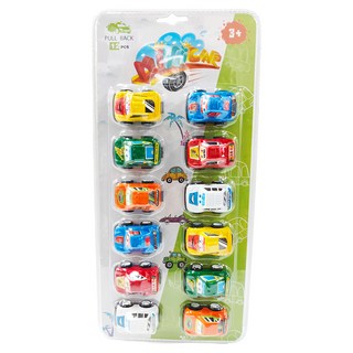 Q版小迴力車, 混合顏色, 12個