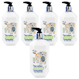 Hallmark 怪獸派對 自然之萃全面修護乳 北鼻香 含金盞花、金縷梅及燕麥三重草本舒膚精華, 600ml, 5瓶