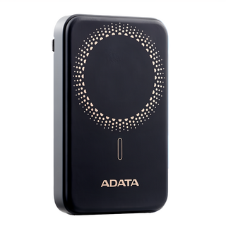 ADATA 威剛 無線磁吸快充 PD/QC極速快充行動電源 5000mAh 20W Type-C, R050, 黑色