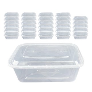 Highching 高精 PP一次性餐盒 附蓋 2L, 1組, 100個