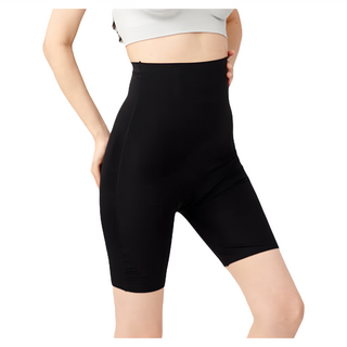 Modern Zoe 摩登佐伊 91魔力纖體高腰5分褲, M, 馬卡龍黑