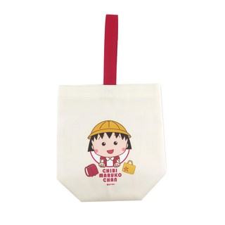 櫻桃小丸子 飲料提袋 帆布 尼龍 38x21x10cm, 小學帽, 1個