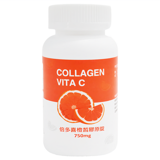 中化健康360 倍多喜橙皙膠原口含錠 750mg, 144g, 120顆, 1瓶
