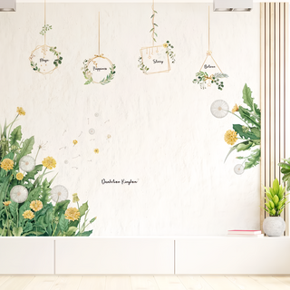 半島良品 DIY無痕壁貼墻貼, 蒲公英