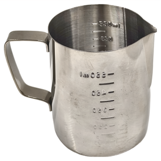 不鏽鋼拉花杯 600ml (內外打凸刻度) 304不鏽鋼, 1個