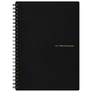 maruman MNEMOSYNE 5mm點陣線圈筆記本 A5 80g/m²書寫紙, 黑色, 1本