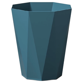 鑽石面垃圾桶 塑膠材質 多種用途, 大(29.5 x 15.4 x 21.3cm), 北歐藍, 3個