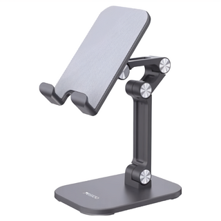 yesido C104一體四軸手機/平板摺疊支架, 適用於智能手機和平板電腦, 黑色, 1個