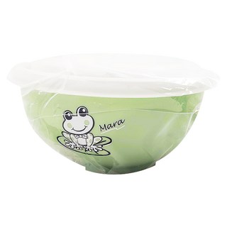 ZEBRA THAILAND PE蓋不鏽鋼兒童碗 附湯匙, 250ml, 綠色, 1組