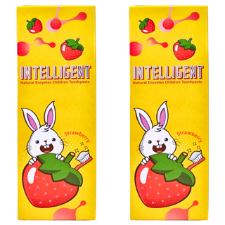 INTELLIGENT 因特力淨 兒童酵素牙膏, 天然酵素配方, 40g, 2條