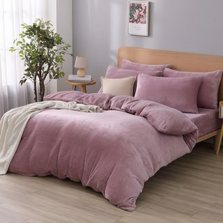 Ishur 伊舒爾 法蘭絨床包枕套組 100% 聚酯纖維