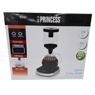PRINCESS 荷蘭公主 電動虹吸式咖啡壺, 530ML, 500瓦, 不含雙酚A, 246005, 1組