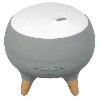 圓鼎七彩香氛水氧機 250ml 七彩夜燈 定時功能, CAAD0049, 灰色