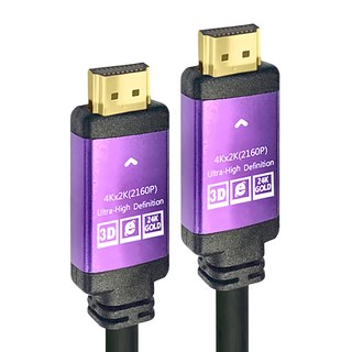 K-LINE HDMI to HDMI 公對公4K高畫質鋁殼影音傳輸線 黑色 支援多種設備連接, 3m, 1條