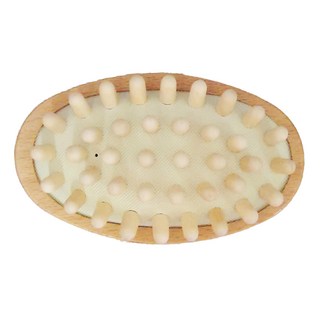 Braun Wettberg 珀薇 天然木香 德國製木珠氣墊好按摩舒緩按摩刷, 1個