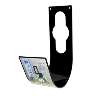 可掛式水管收納架/管線收納, 430不鏽鋼, 尺寸22.5x7.5cm, 吊掛固定即可收納, 黑色, 1個