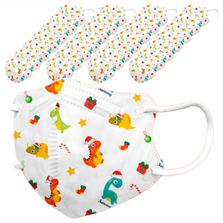 順易利 幼童3D立體口罩 4711182568559, 聖誕恐龍, 30片, 1盒