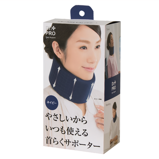 NeedsLabo DR.PRO 頸部支撐帶 柔軟舒適 深藍色, 30~47cm, 1個