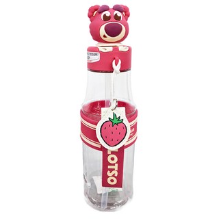 BEDDYBEAR 杯具熊 激浪雙飲塑料杯, 瓶瓶草莓熊, 630ml, 1個