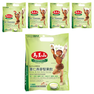 馬玉山 薏仁燕麥堅果飲, 360g, 1袋, 6袋