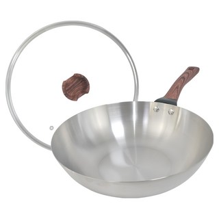 SILWA 西華 厚釜不鏽鋼炒鍋含蓋, 30cm, 1盒