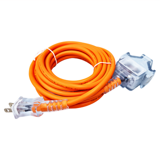 FONG HUA 崶華 動力延長線 大電流專用 安全耐熱材質, 4.5m, 橘色, 1條