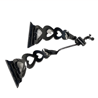 DAYA AppleWatch 專用 心型鏤空金屬錶帶 黑色, 1條