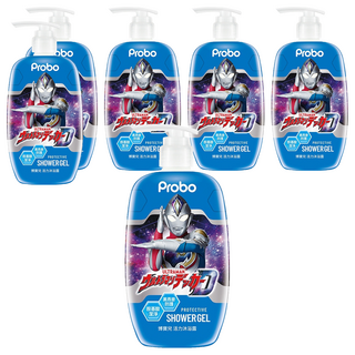 Probo 博寶兒 ULTRAMAN 活力沐浴露 胺基酸潔淨 黑燕麥防護, 500ml, 6瓶