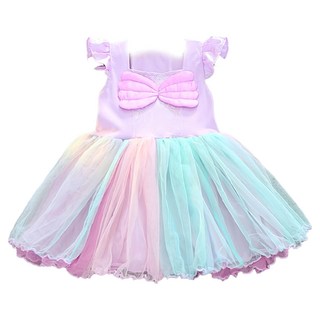 Kori Deer 可莉鹿 女嬰女童萬聖節變裝洋裝 輕便短袖設計 多款造型可選, 1入, 小美人魚, 110 cm