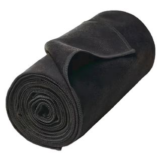 agoy 壁虎 SuperSoft 經典超柔感瑜珈鋪巾, 加厚設計 舒適吸汗 快乾親膚, 67 x 183cm, 石墨黑, 1條