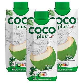 Cocopulus 100% 純椰子水, 330ml, 3瓶
