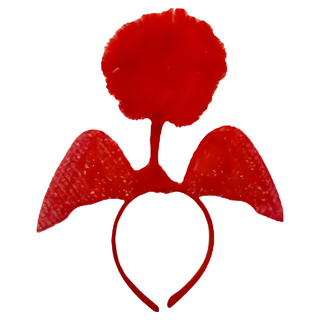 萬聖派對變裝扮 美好熱情紅天使頭帶髮箍戴飾, 1個, 紅色